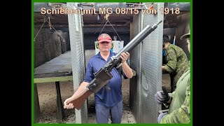 Maschinengewehr MG 0815 von 1918  Scharfschießen  sehr laut [upl. by Anahir]