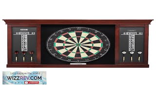 VEVOR Dartboard and Cabinet Set Official Size Complete Accessory Steel Tip Dart Review [upl. by Hayikat]