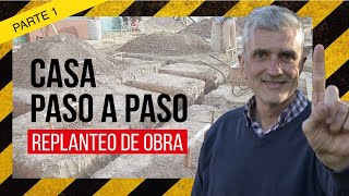 📐👷 Construcción de una CASA Paso a Paso  Cómo Hacer un Replanteo de Obra [upl. by Doniv]