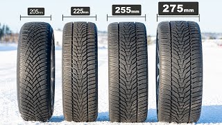 Wide vs Narrow Winter Tires Tested  Whats REALLY Better on Snow and Ice [upl. by Liddle566]