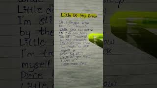 Little Do You Know  Lyrics Alex amp Sierra shortslyrics [upl. by Shem808]