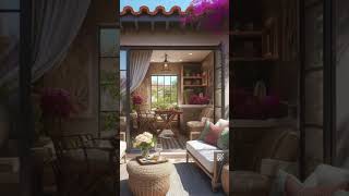 2024 Modern Rustic Backyard Guest House Interior Design and Decor shorts interiordesign [upl. by Bernadine944]