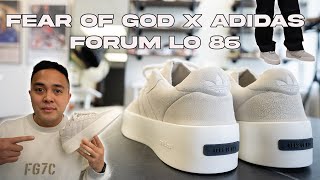 Fear of God x Adidas Forum Rivalry Lo 86 Review  On Foot  Release Info [upl. by Ietta]