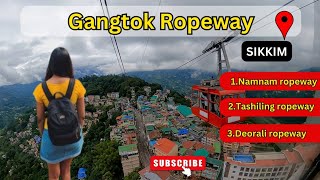 Gangtok ropeway  Mountain Cable ride in Sikkim  Sikkim [upl. by Courtney508]