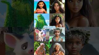 MOANA friends Moana Te Fiti Maui amp Grandma have turned into real life humans [upl. by Weibel]