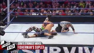 John Cena’s Strongest Moves WWE Top 10 [upl. by Akim]