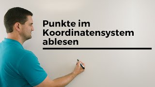 Punkte im Koordinatensystem ablesen mit 3 Achsen Vektorgeometrie 3D  Mathe by Daniel Jung [upl. by Winna714]