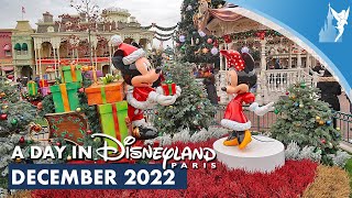 📅 A Day in Disneyland Paris December 2022 [upl. by Suolkcin]