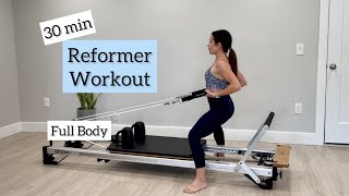 Pilates Reformer Workout  Full Body  Intermediate [upl. by Teryl]