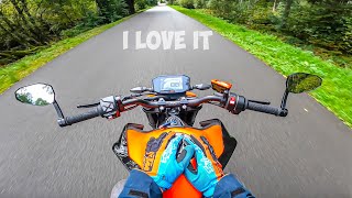 RIDING a New KTM DUKE 890 GP  Its Awesome [upl. by Johanan]