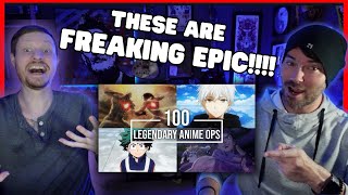 100 Legendary Anime Openings  Reaction [upl. by Ahseken2]