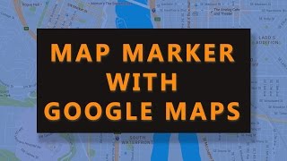 How to use Map Marker with Google Maps  tutorial by TechyV [upl. by Olympias]