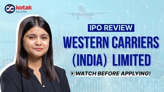 Western Carriers IPO Analysis  Logistics Company IPO Details  MustWatch Before You Apply [upl. by Fred802]