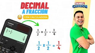 CONVERTIR DECIMAL A FRACCIÓN Con calculadora [upl. by Airamalegna]