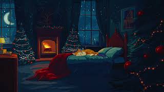 Oldies Disney Cozy Fireplace Bedroom ❄️ Snow Outside amp Relaxing Sounds for a Restful Sleep [upl. by Newlin]