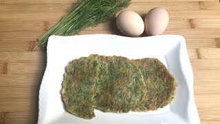 Dill Egg Pancake Perfect for breakfast 茴香鸡蛋饼Simple recipe and easy to cook [upl. by Nerraw425]