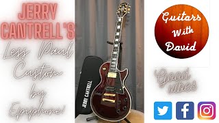 Epiphones Jerry Cantrell quotWinoquot Les Paul Custom Full Review and Demo [upl. by Halfon]