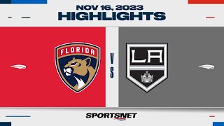 NHL Highlights  Panthers vs Kings  November 16 2023 [upl. by Aholla]