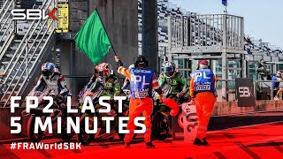 Last 5 minutes of a FRANTIC FP2 🤯  FRAWorldSBK 🇫🇷 [upl. by Dori]