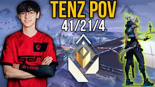 Sen TenZ POV VALORANT  41214 RADIANT JETT GAMEPLAY  15 April 2024 [upl. by Amsed]