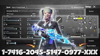 NEW UPDATE 35🔥BEST SENSITIVITY CODE  CONTROL SETTINGS BGMIPUBG MOBILE [upl. by Lussi]