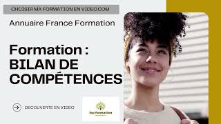 Formation en Bilan de compétences Reconversion ou Mobilité professionnelle entreprise éligible CPF [upl. by Harlamert]