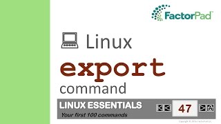 Linux export command summary with examples [upl. by Marijane]