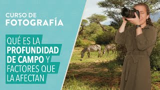 CURSO BÁSICO DE FOTOGRAFÍA Qué es la profundidad de campo y factores que la afectan [upl. by Zeuqram]