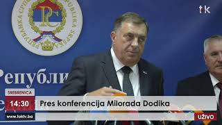 Dodik u ŽESTOKOJ SVAĐI sa novinarkom u Srebrenici [upl. by Etteniuqna]