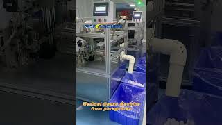 Gauze folding Machine gauze folded textile machinery [upl. by Noedig]