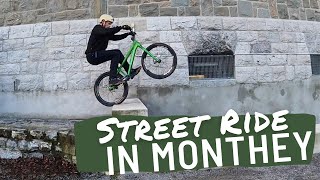 Street ride in Monthey Bike amp Unicycle [upl. by Tess]