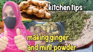 some kitchen hacks how to store mint and ginger at home hacks kitchentips [upl. by Annayr]