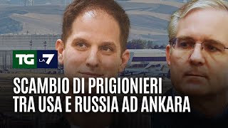 Scambio di prigionieri tra USA e Russia ad Ankara [upl. by Barnett]