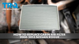 2021  2023 Nissan Rogue How to Change cabin air filter [upl. by Chu]