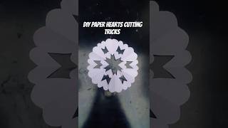 Simple and easy DIY paper hearts cutting tutorial ✂️❤ diy papercrafts papercutting tutorial [upl. by Torrence477]