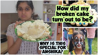 tamilvlog How did my 3kg broken cake look like at the end  This summer fest is special for Anshika [upl. by Sesilu]