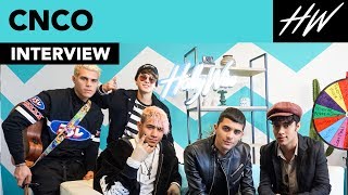 CNCO Reveals Their Hidden Talents amp Which Celeb They Fanboy Over  Hollywire [upl. by Aiasi]