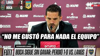 😱LAS DURAS PALABRAS DE FERNANDO GAGO TRAS LA DERROTA DE BOCA ANTE LANÚS [upl. by Eiramaliehs]