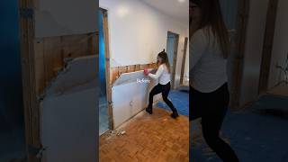 What do you think 🥹🤍 remodel remodeling remodelingahouse renovation cleaningwithgabie [upl. by Asirret723]