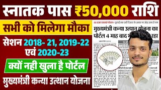 Graduation Pass 50000 Apply Online Kab Se Hoga New Update Bihar Kanya Utthan Yojana Graduation 2024 [upl. by Danice]