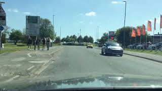 Macon Way to BampQ Roundabout Following the Sign to StokeonTrent Crewe Driving Test Route Help Tips [upl. by Hennessy]