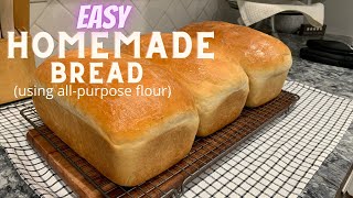 HOW TO MAKE BREAD  STEP BY STEP INSTRUCTIONS  USING ALLPURPOSE FLOUR [upl. by Lirpa]