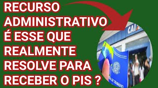 NOVO RECURSO ADMINISTRATIVO PARA RECEBER O PIS DE 2023 [upl. by Alekat372]