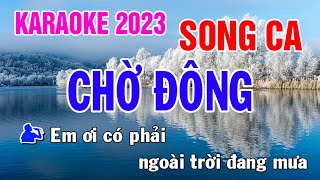 Chờ Đông Karaoke Song Ca Nhạc Sống  Phối Mới Dễ Hát  Nhật Nguyễn [upl. by Sine]