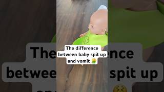 The difference between baby spit up and vomit 🤮 babycare babytips [upl. by Enwad]