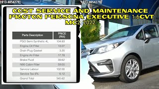 2022 KOS SERVICE PROTON PERSONA EXECUTIVE MC2 16CVT [upl. by Ahseinaj61]