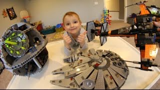 FATHER SON ULTIMATE LEGO BATTLE  Death Star Attack [upl. by Pittel]