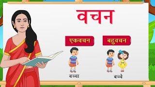 Hindi Grammar  Vachan वचन  Hindi words for kids  Elearning studio [upl. by Attirb]