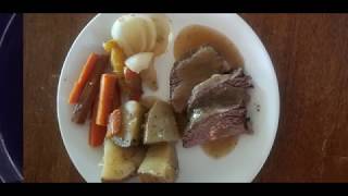 crockpot beef top round roast [upl. by Katerine]