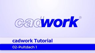 cadwork Tutorial 2020 Nummer 2 Pultdach 1 [upl. by Gerrie]